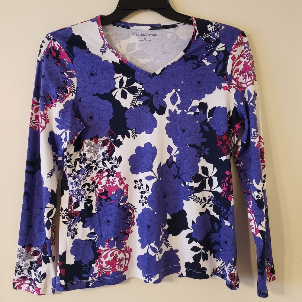 Floral long sleeve tee